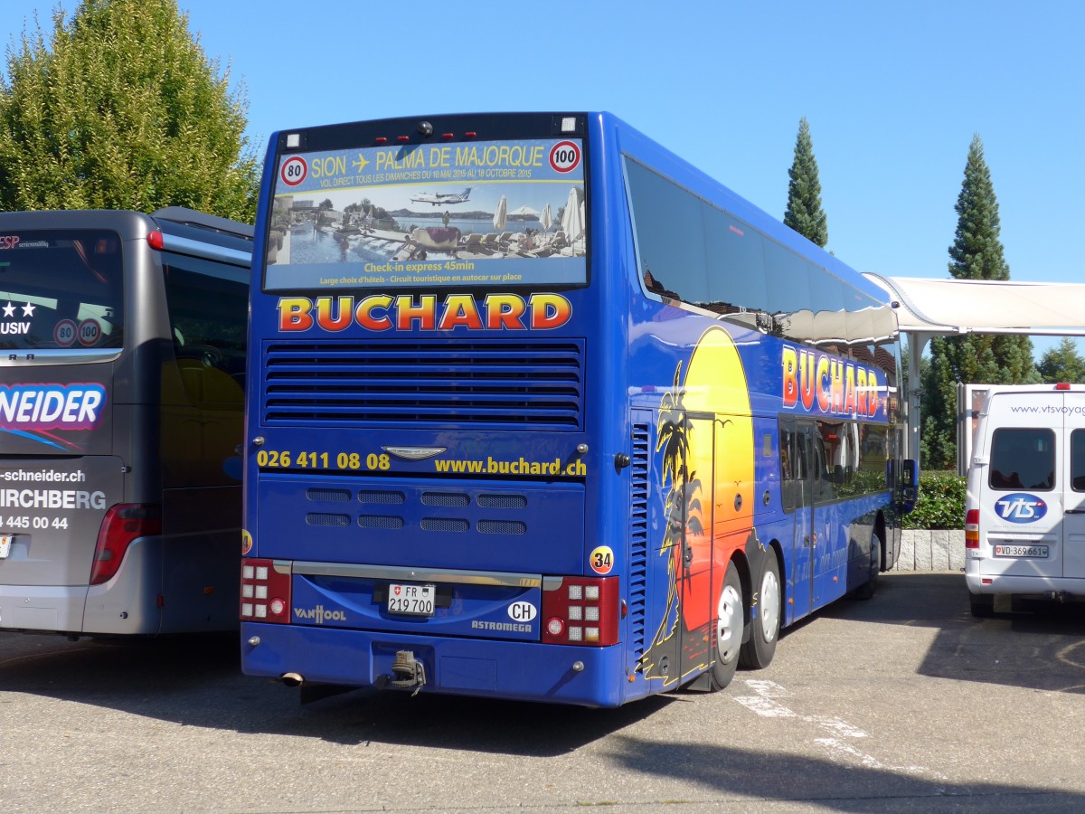 (165'486) - Aus der Schweiz: Buchard, Leytron - Nr. 34/FR 219'700 - Van Hool am 21. September 2015 in Rust, Europapark