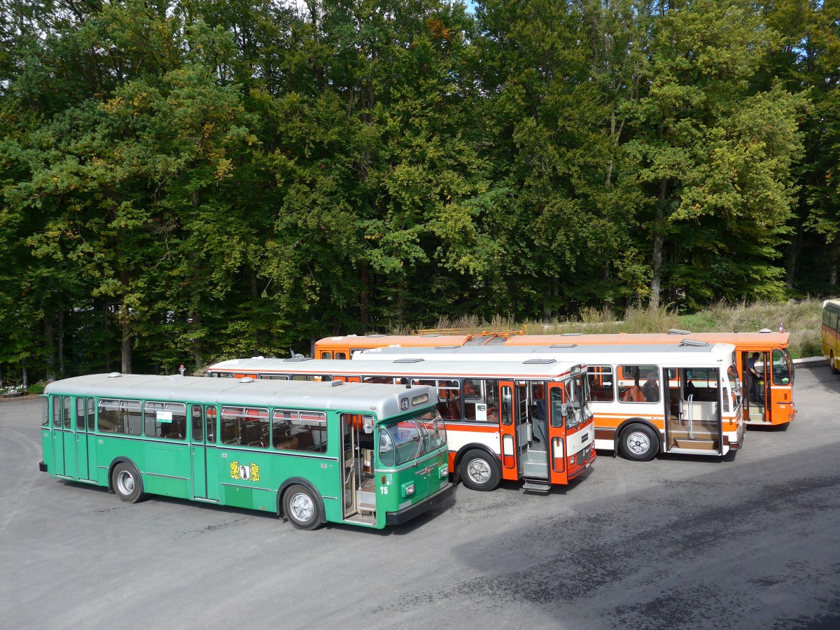 (165'953) - BVB Basel (RWB) - Nr. 75 - FBW/FHS am 4. Oktober 2015 in Burgdorf, kihof Ziegelgut