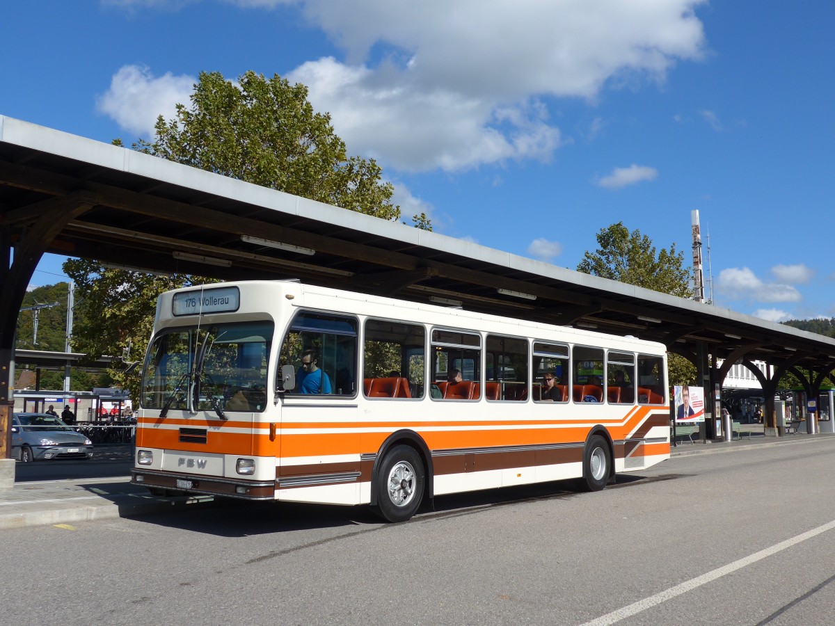 (165'999) - Wegmller, Mnsingen - BE 399'675 - FBW/R&J (ex Bamert, Wollerau) am 4. Oktober 2015 beim Bahnhof Burgdorf