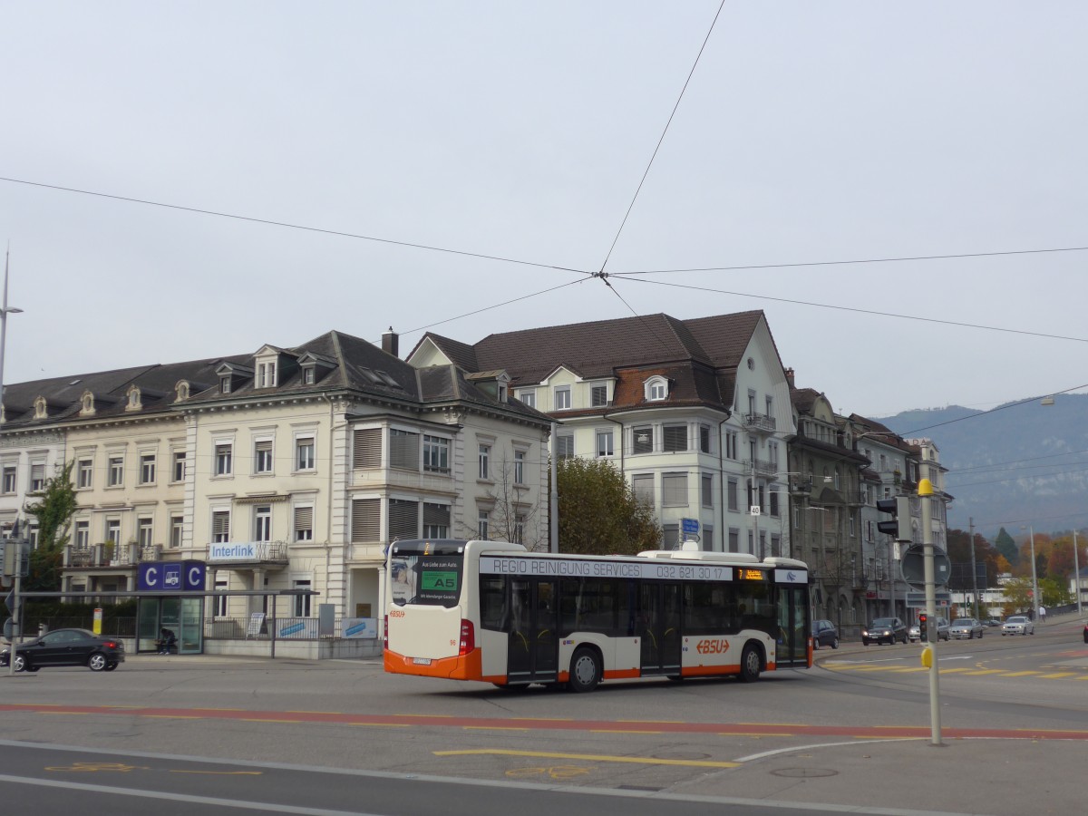 (166'472) - BSU Solothurn - Nr. 96/SO 172'096 - Mercedes am 24. Oktober 2015 beim Hauptbahnhof Solothurn