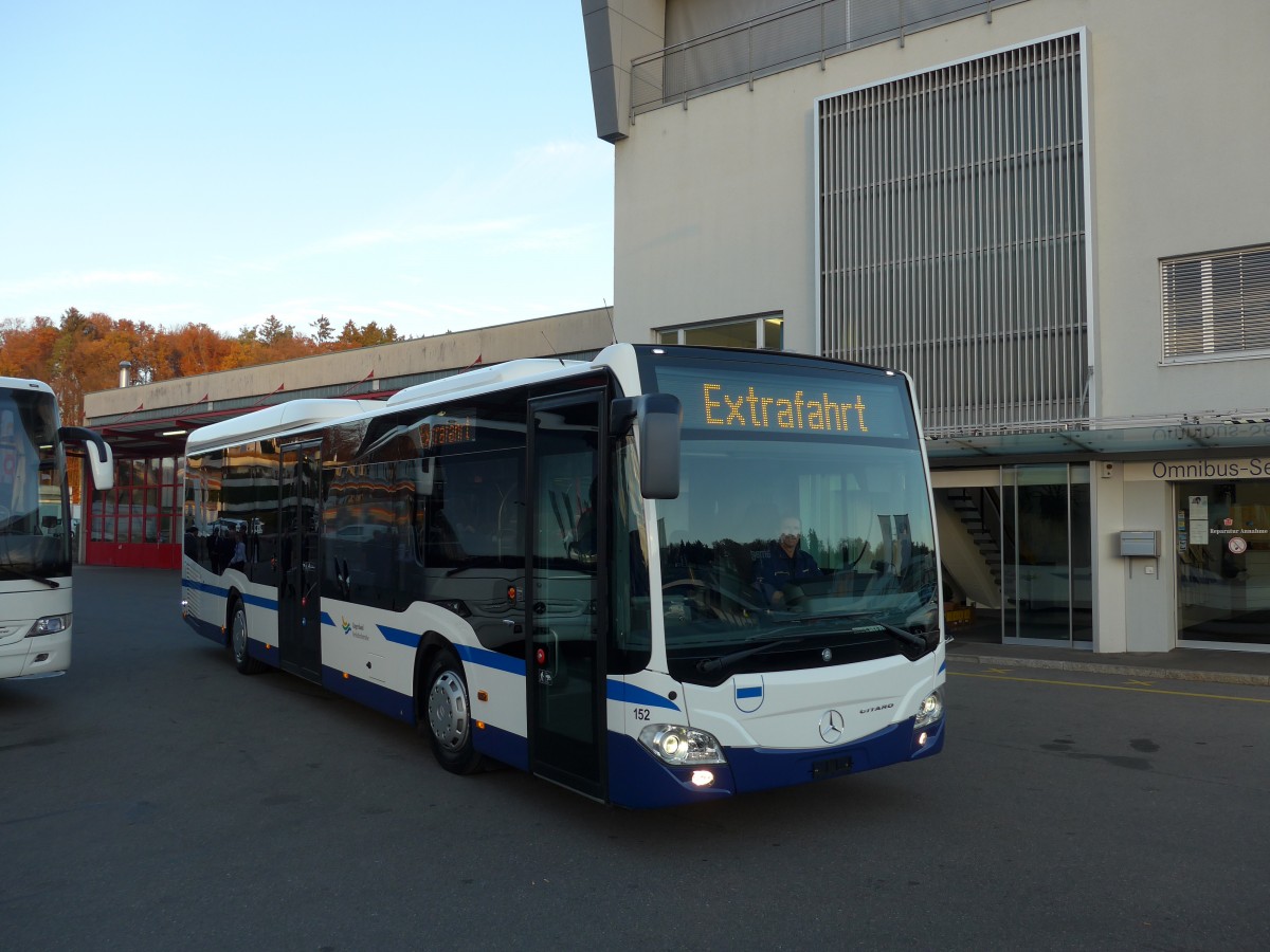 (166'552) - ZVB Zug - Nr. 152/ZH 32'918 U - Mercedes am 6. November 2015 in Kloten, EvoBus