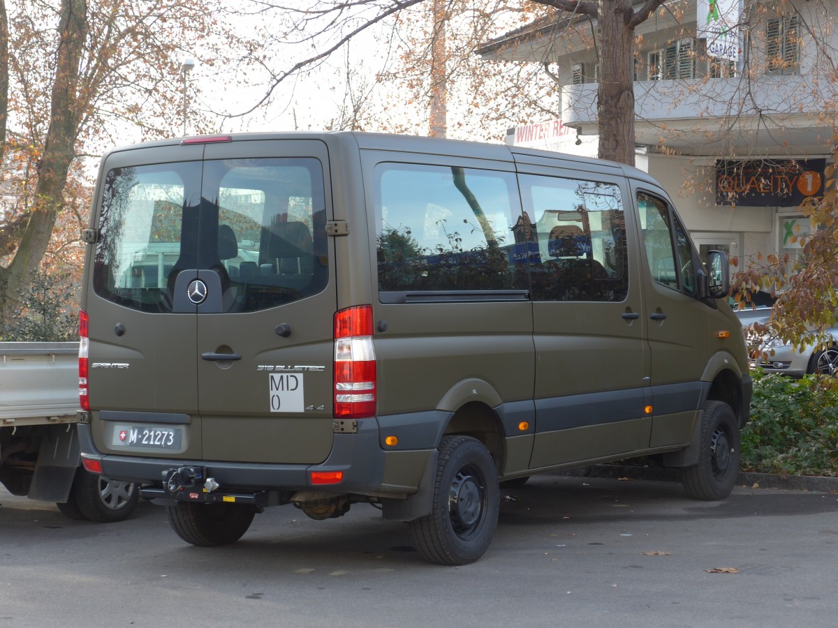 (166'611) - Schweizer Armee - M+21'273 - Mercedes am 13. November 2015 in Thun, Grabengut