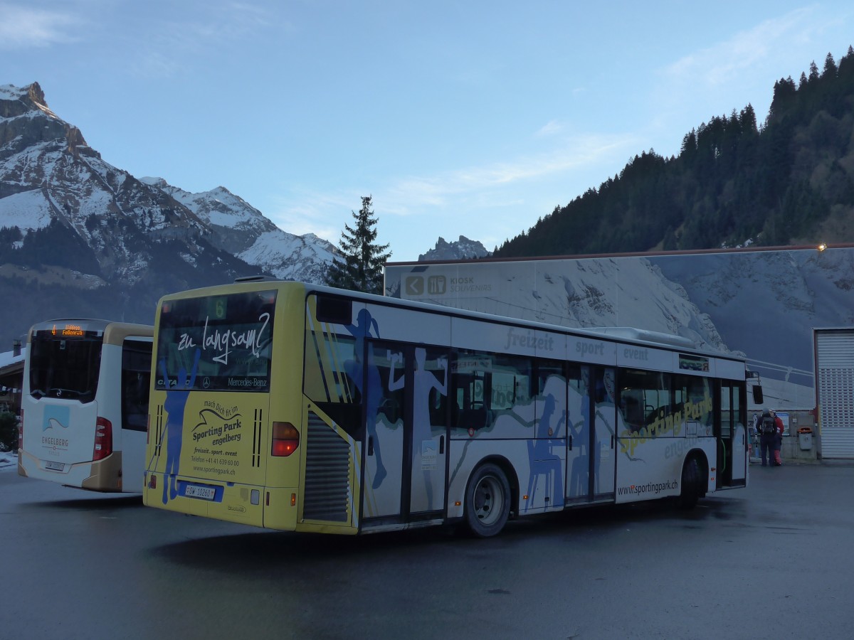 (167'889) - EAB Engelberg - Nr. 6/OW 10'260 - Mercedes (ex TPL Lugano Nr. 10) am 25. Dezember 2015 in Engelberg, Titlisbahnen