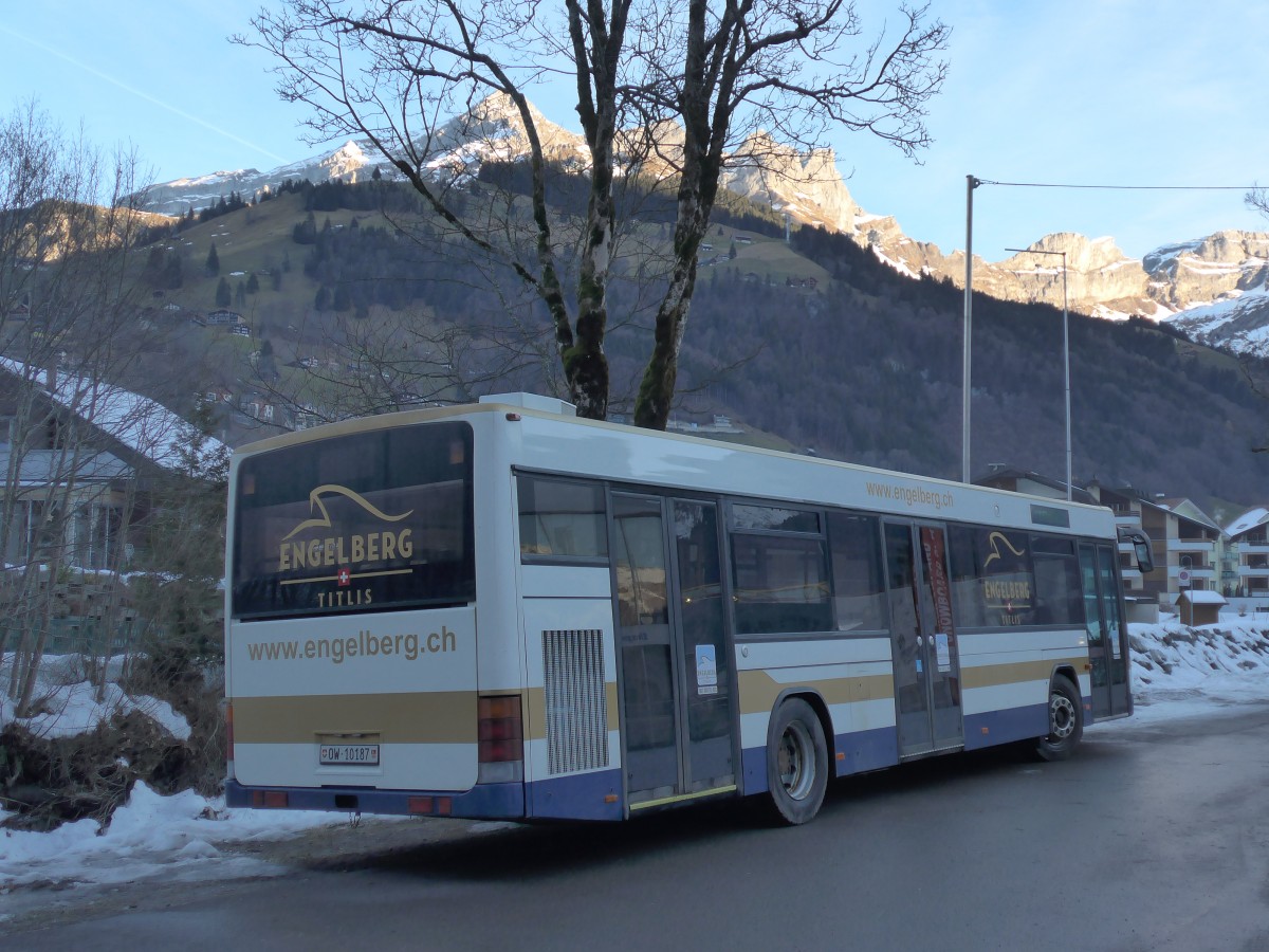 (167'901) - EAB Engelberg - Nr. 3/OW 10'187 - Mercedes/Hess (ex ZVB Zug Nr. 157; ex ZVB Zug Nr. 57) am 25. Dezember 2015 in Engelberg, Titlisbahnen