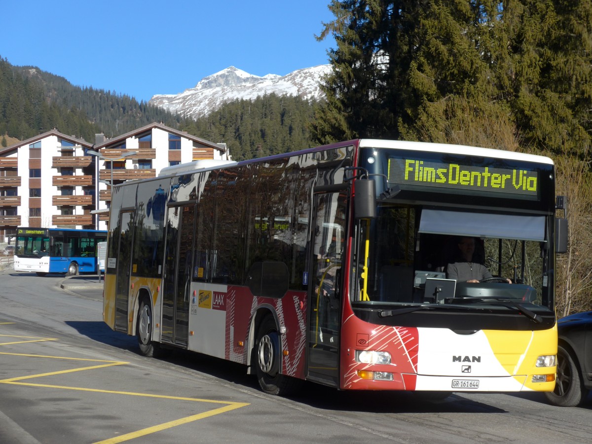 (167'967) - Stuppan, Flims - GR 161'644 - MAN/Gppel am 26. Dezember 2015 in Laax, Bergbahnen