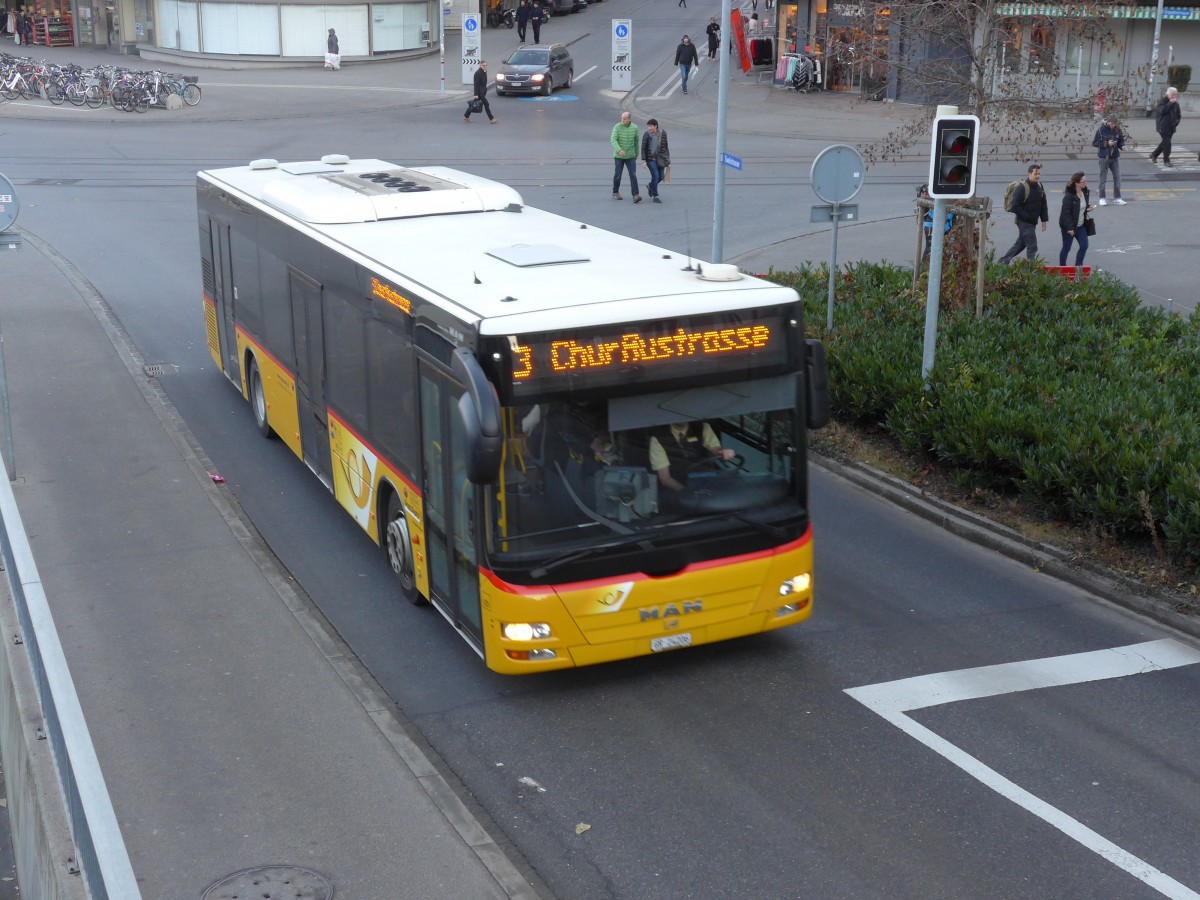 (168'096) - Dnser, Trimmis - GR 24'206 - MAN am 29. Dezember 2015 in Chur, Post 1