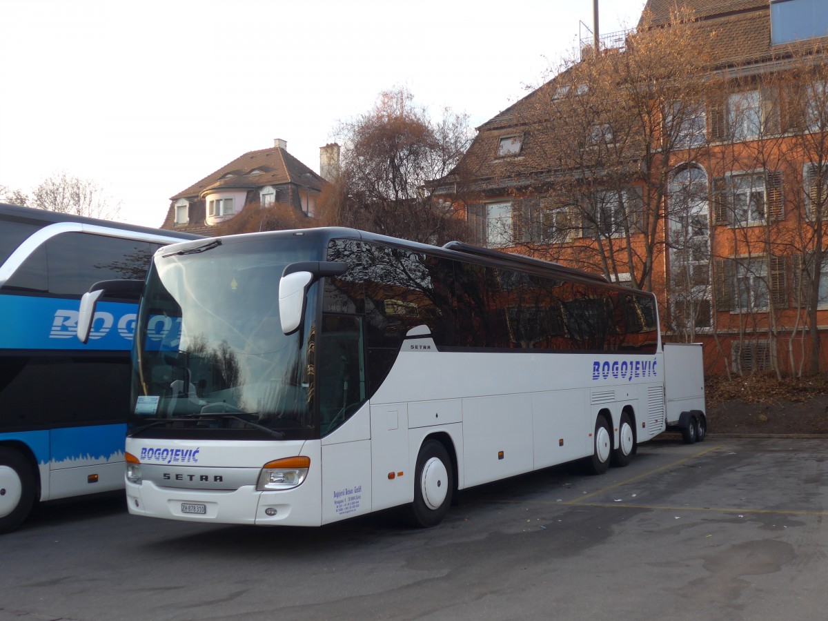 (168'118) - Bogojevic, Zrich - ZH 878'310 - Setra am 29. Dezember 2015 in Zrich, Sihlquai