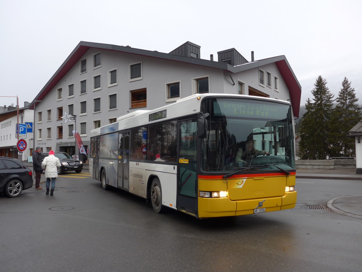 (168'272) - Bossi&Hemmi, Tiefencastel - GR 76'554 - Volvo/Hess (ex Dnser, Trimmis; ex PostAuto Graubnden; ex P 25'676) am 2. Januar 2016 in Lenzerheide, Post