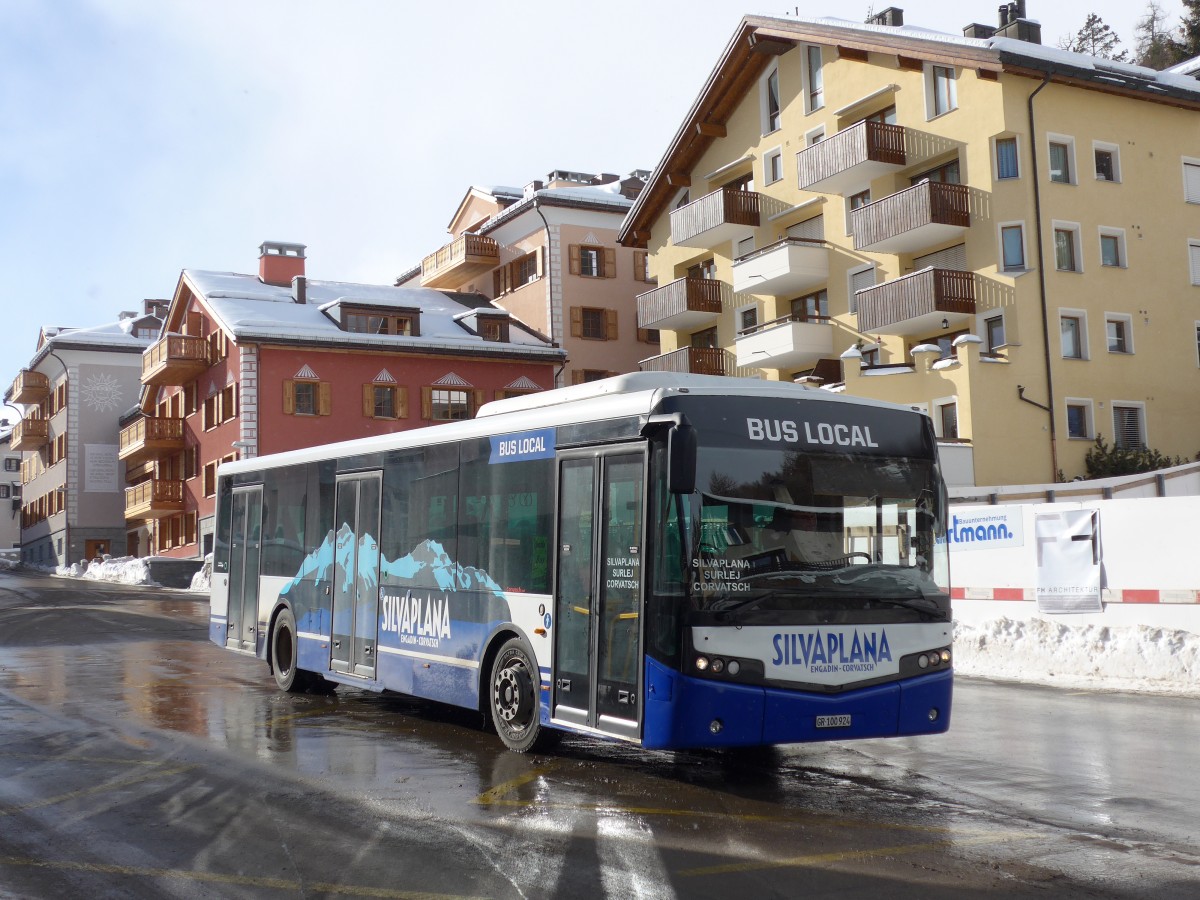 (168'512) - Corvatsch Power, Silvaplana - GR 100'924 - VDL (ex VDL Bus-Center, D-Bren) am 23. Januar 2016 in Silvaplana, Post