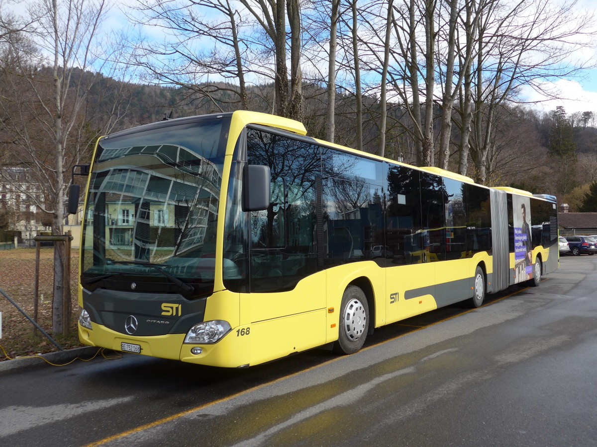 (168'584) - STI Thun - Nr. 168/BE 752'168 - Mercedes am 29. Januar 2016 bei der Schifflndte Thun