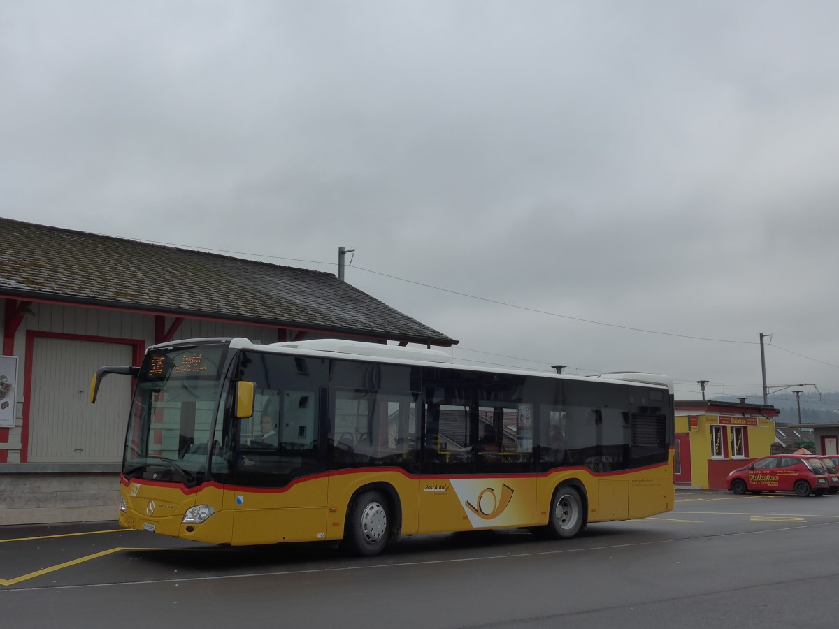 (168'865) - ASN Stadel - Nr. 311/ZH 783'895 - Mercedes am 24. Februar 2016 beim Bahnhof Niederhasli