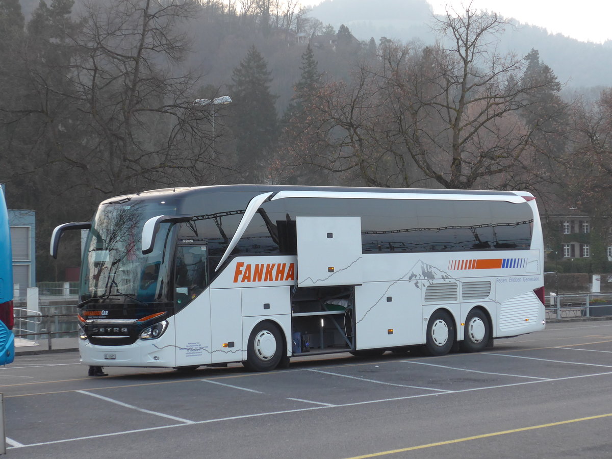 (169'423) - Fankhauser, Sigriswil - BE 42'491 - Setra am 24. Mrz 2016 in Thun, CarTerminal