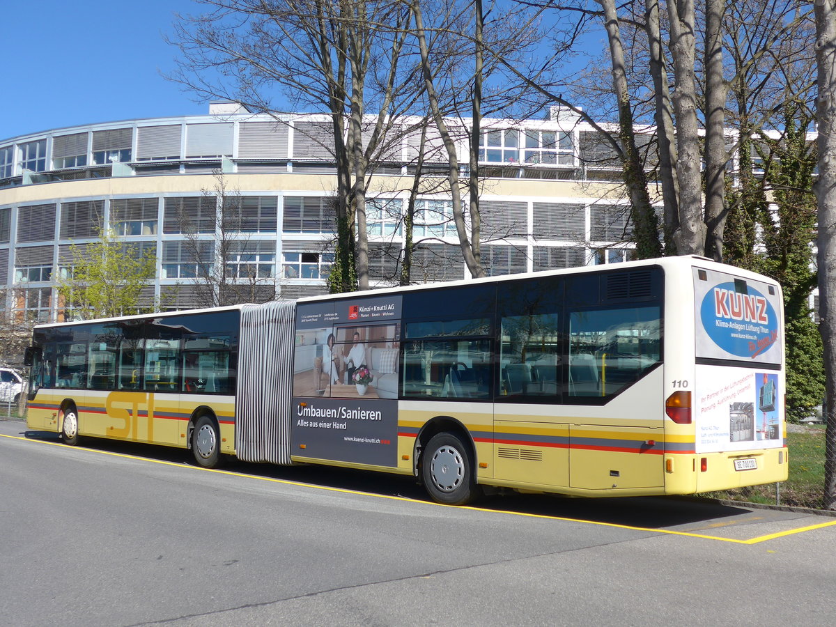 (169'812) - STI Thun - Nr. 110/BE 700'110 - Mercedes am 11. April 2016 bei der Schifflndte Thun