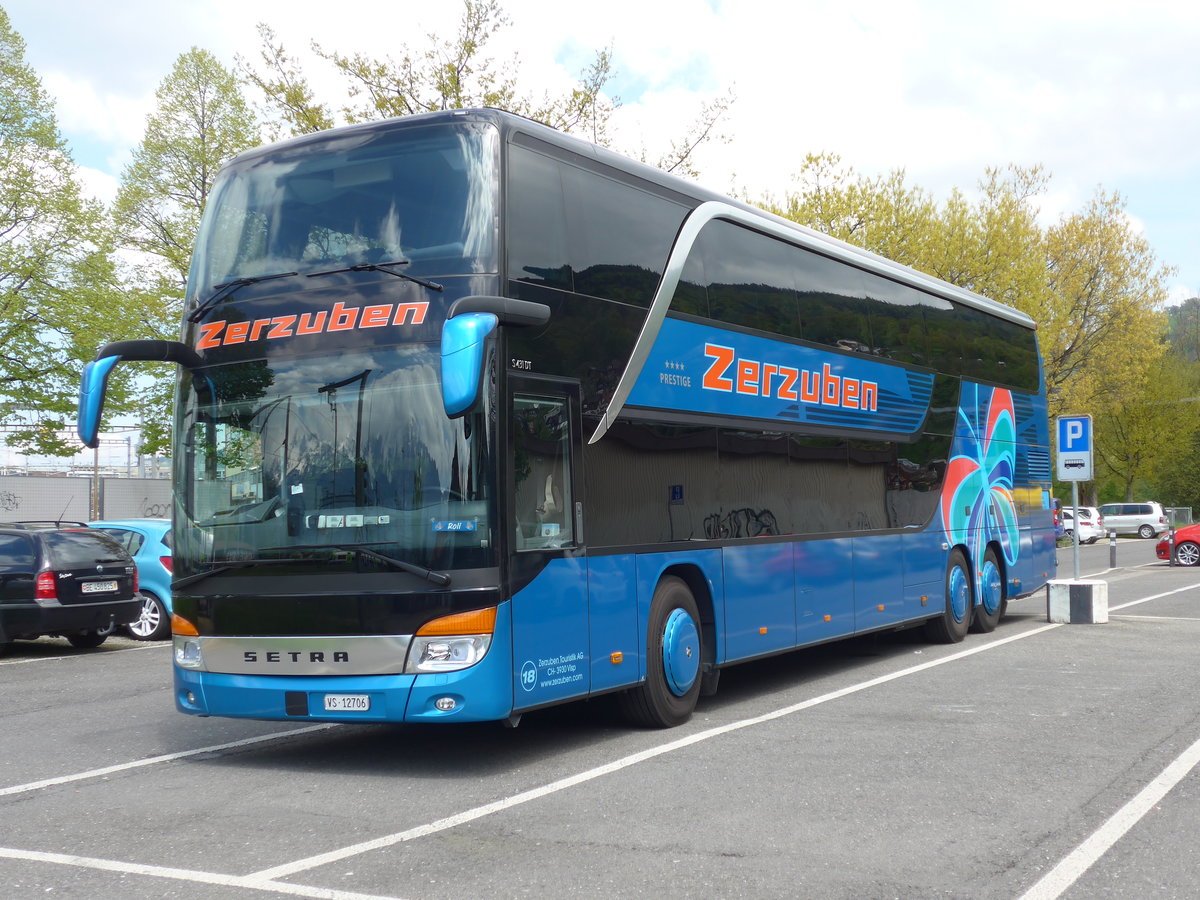 (170'332) - Zerzuben, Visp-Eyholz - Nr. 18/VS 12'706 - Setra am 4. Mai 2016 in Thun, Seestrasse