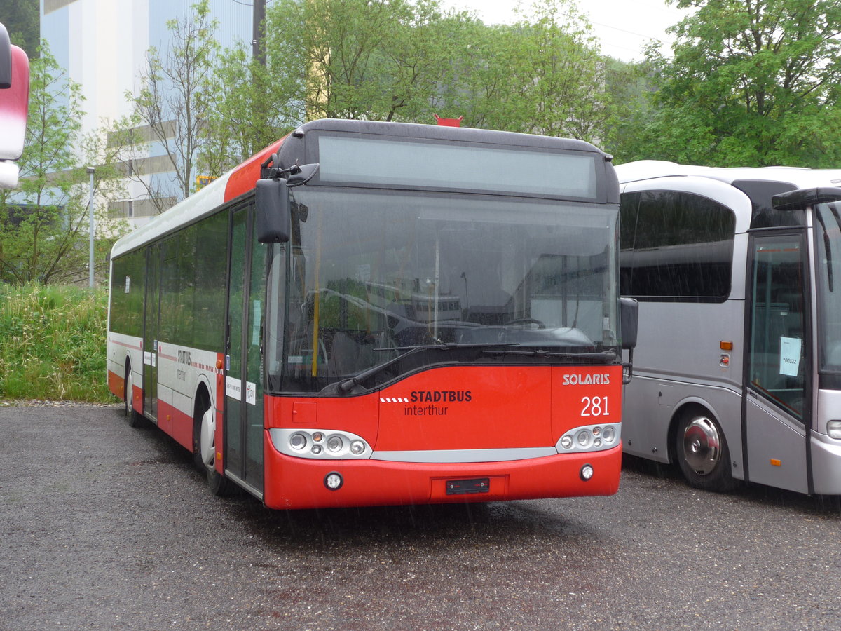 (170'534) - SW Winterthur - Nr. 281 - Solaris am 13. Mai 2016 in Kloten, EvoBus