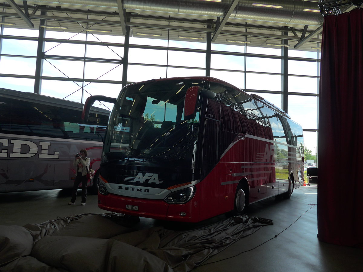 (171'129) - Fr die Schweiz: AFA Adelboden - Nr. 15/BE 26'702 - Setra am 20. Mai 2016 in Neu-Ulm, Setrawerk