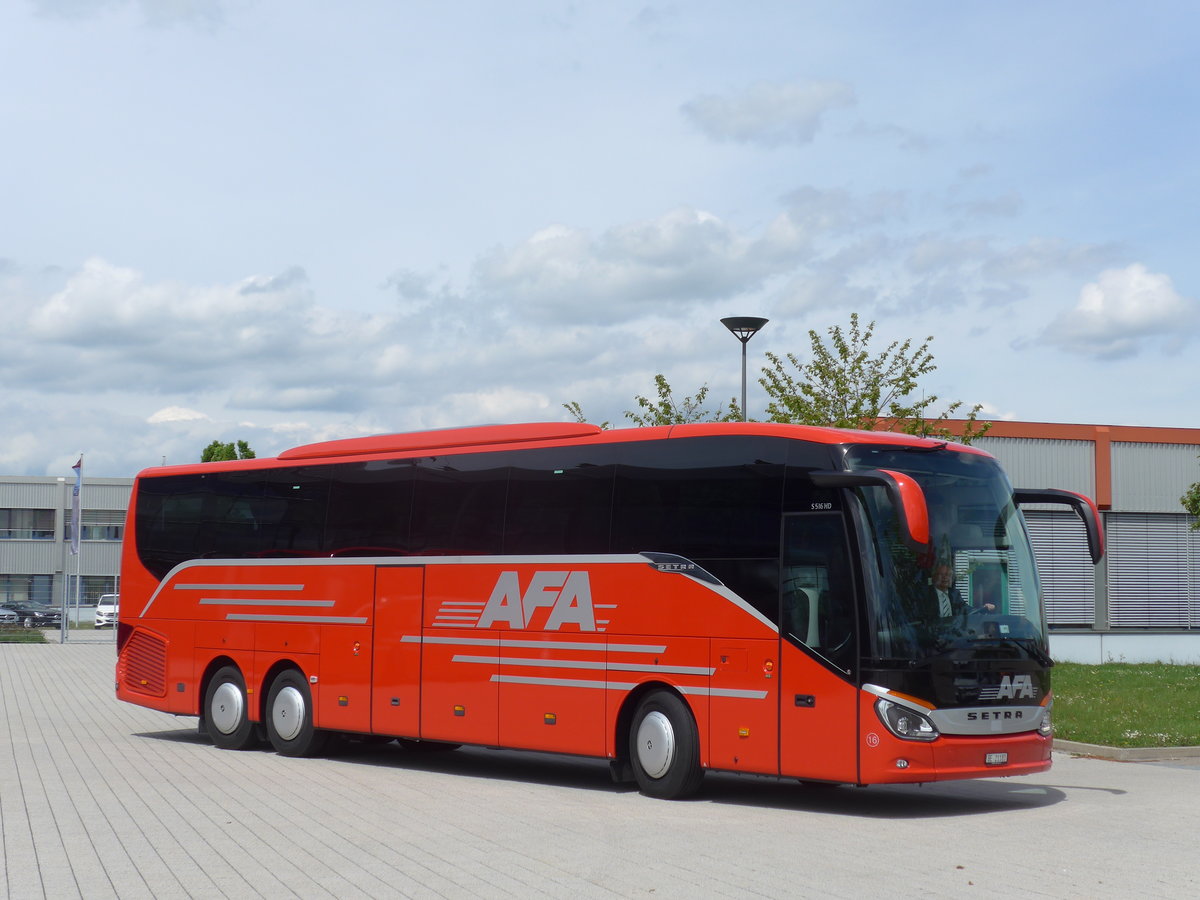 (171'179) - Fr die Schweiz: AFA Adelboden - Nr. 16/BE 21'181 - Setra am 20. Mai 2016 in Neu-Ulm, Setrawerk