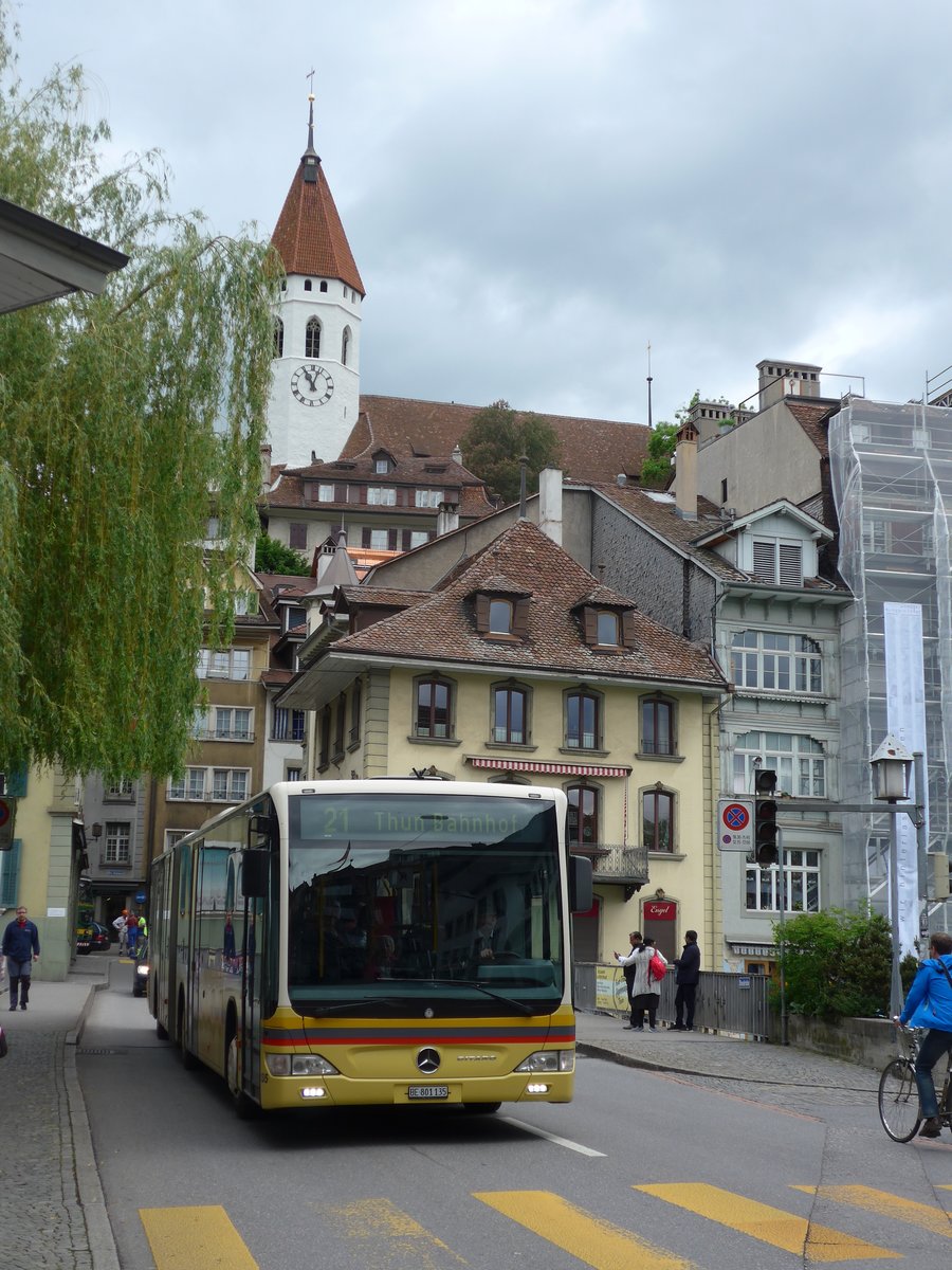 (171'533) - STI Thun - Nr. 135/BE 801'135 - Mercedes am 30. Mai 2016 in Thun, Sinnebrcke