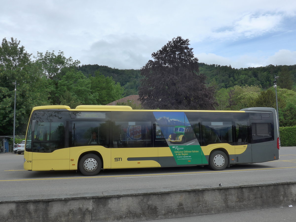 (171'540) - STI Thun - Nr. 178/BE 752'178 - Mercedes am 31. Mai 2016 bei der Schifflndte Thun