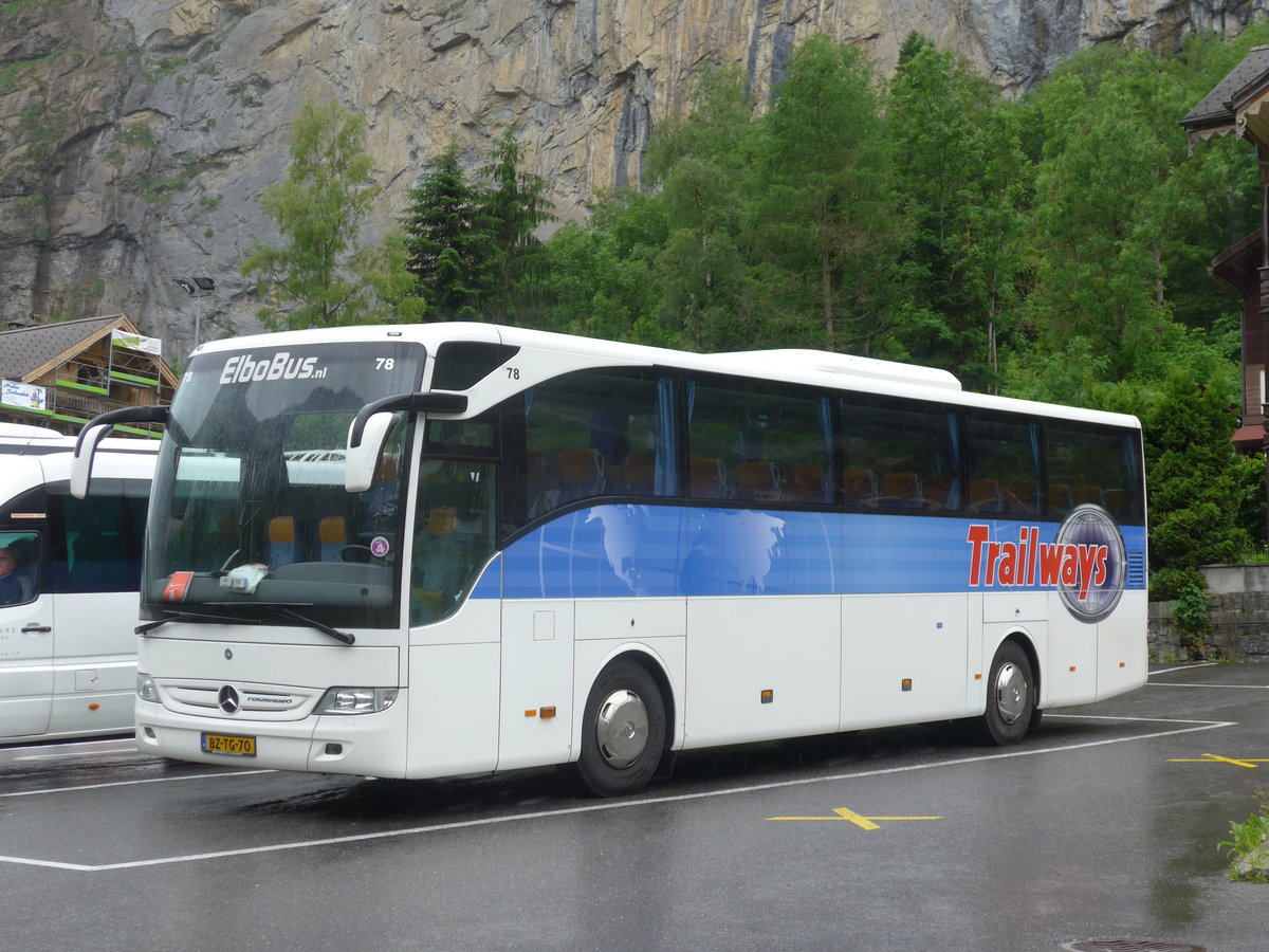 (171'738) - Aus Holland: ElboBus, Heino - Nr. 78/BZ-TG-70 - Mercedes am 12. Juni 2016 in Lauterbrunnen, Kirche