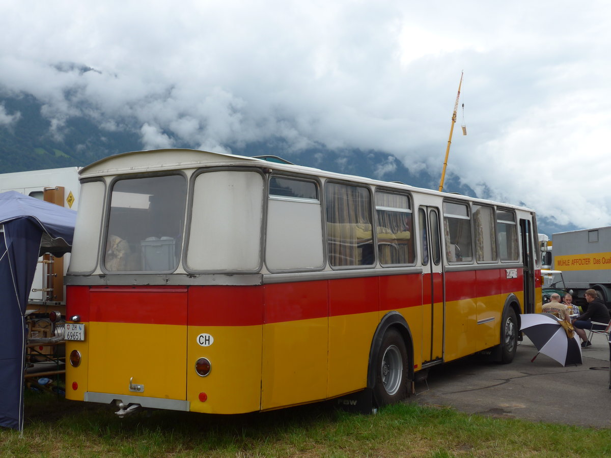 (172'466) - Trb, Oberrieden - Nr. 12/ZH 69'651 - FBW/R&J (ex Ryffel, Uster Nr. 12) am 26. Juni 2016 in Interlaken, Flugplatz