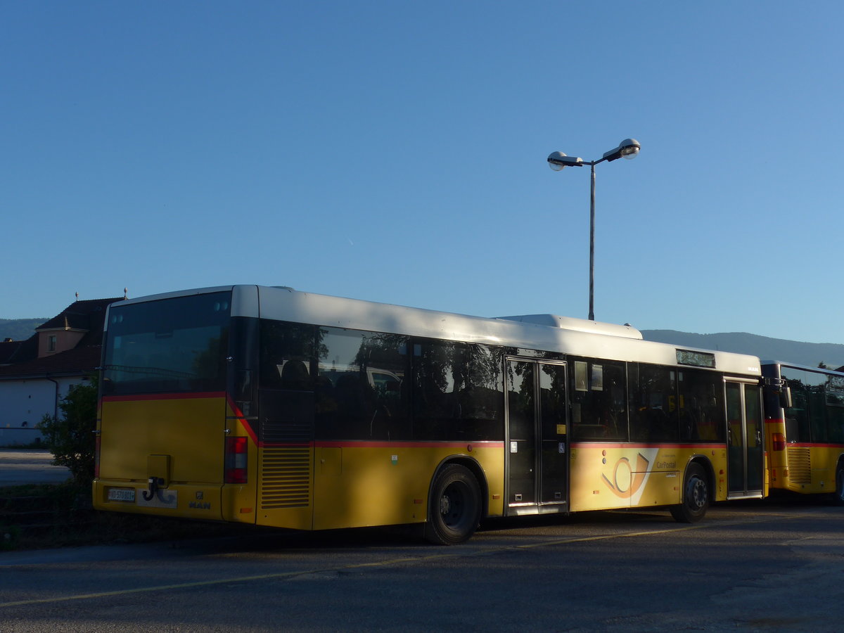 (172'788) - CarPostal Ouest - VD 570'801 - MAN (ex SAPJV, L'Isle Nr. 35) am 10. Juli 2016 in Yverdon, Garage