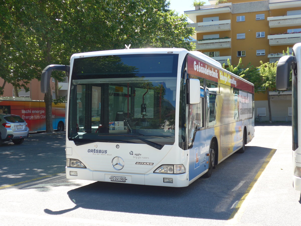 (173'652) - PostAuto Wallis - VS 241'960 - Mercedes am 7. August 2016 in Brig, Garage