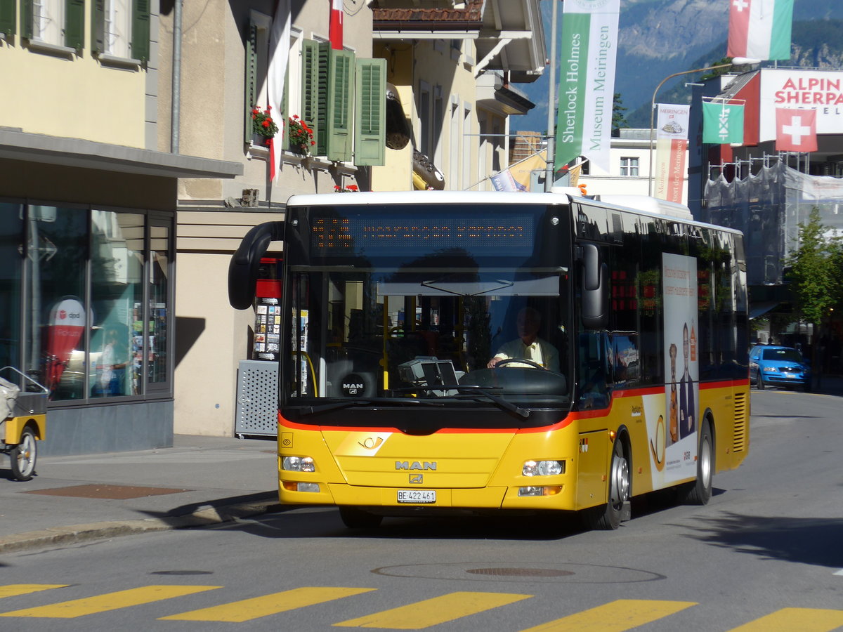 (173'707) - AVG Meiringen - Nr. 61/BE 422'461 - MAN/Gppel am 8. August 2016 in Meiringen, Casino Platz