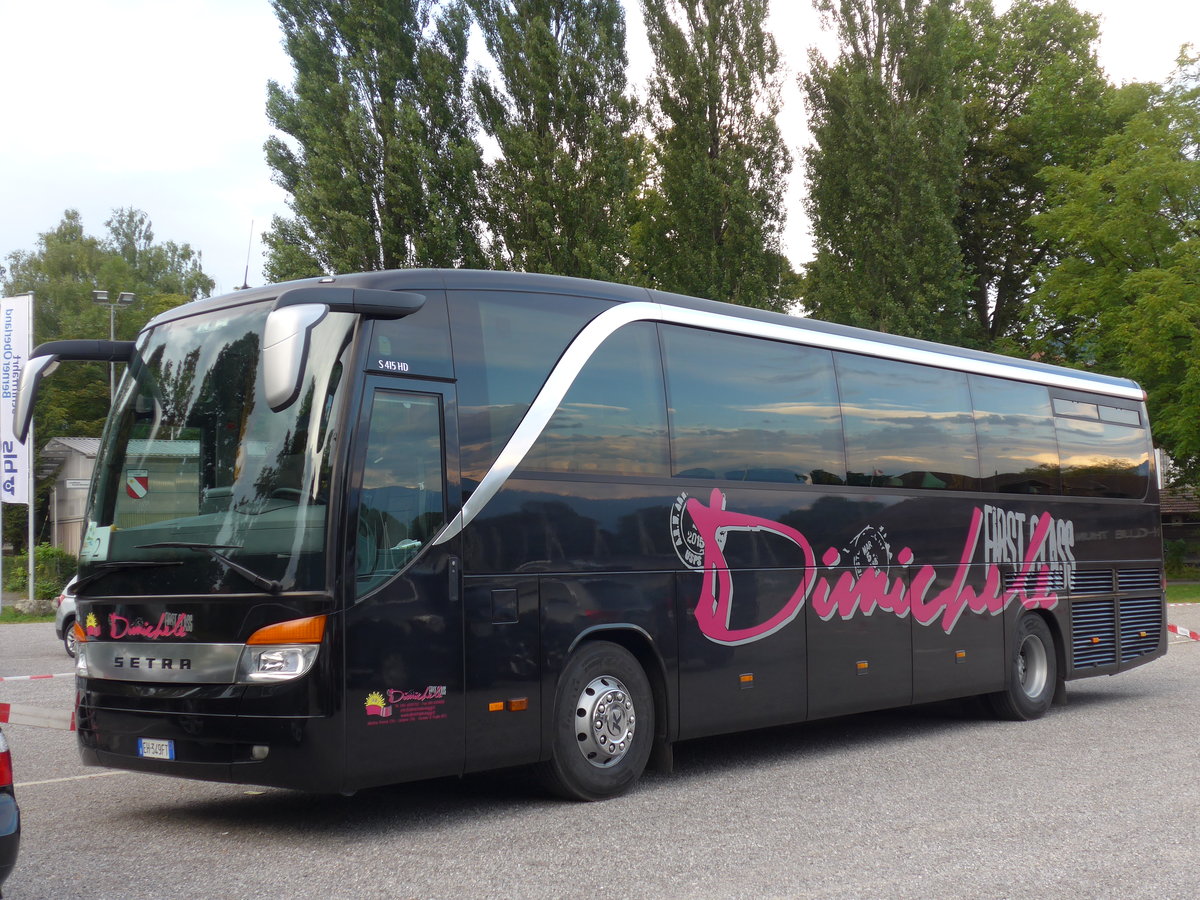 (173'913) - Aus Italien: Dimichele, Martina Franca - EH-349 FT - Setra am 17. August 2016 in Thun, Lachenwiese