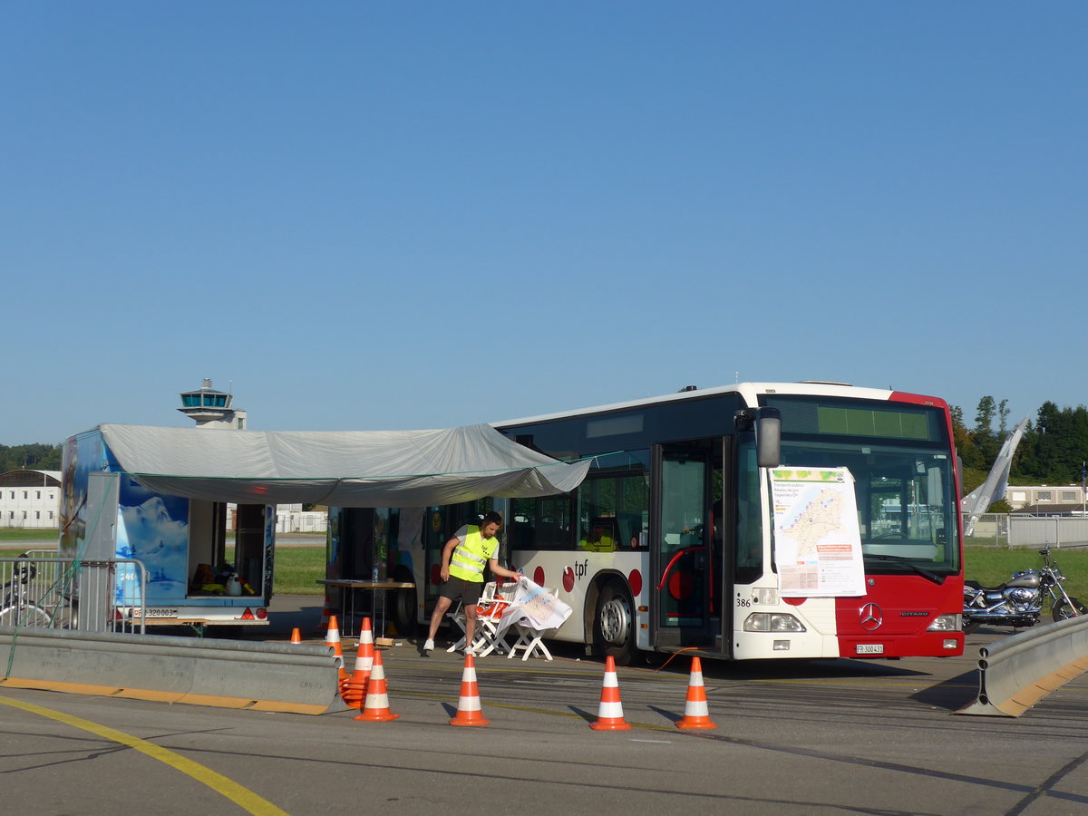 (174'338) - TPF Fribourg - Nr. 386/FR 300'431 - Mercedes am 28. August 2016 in Estavayer-le-Lac, ESAF