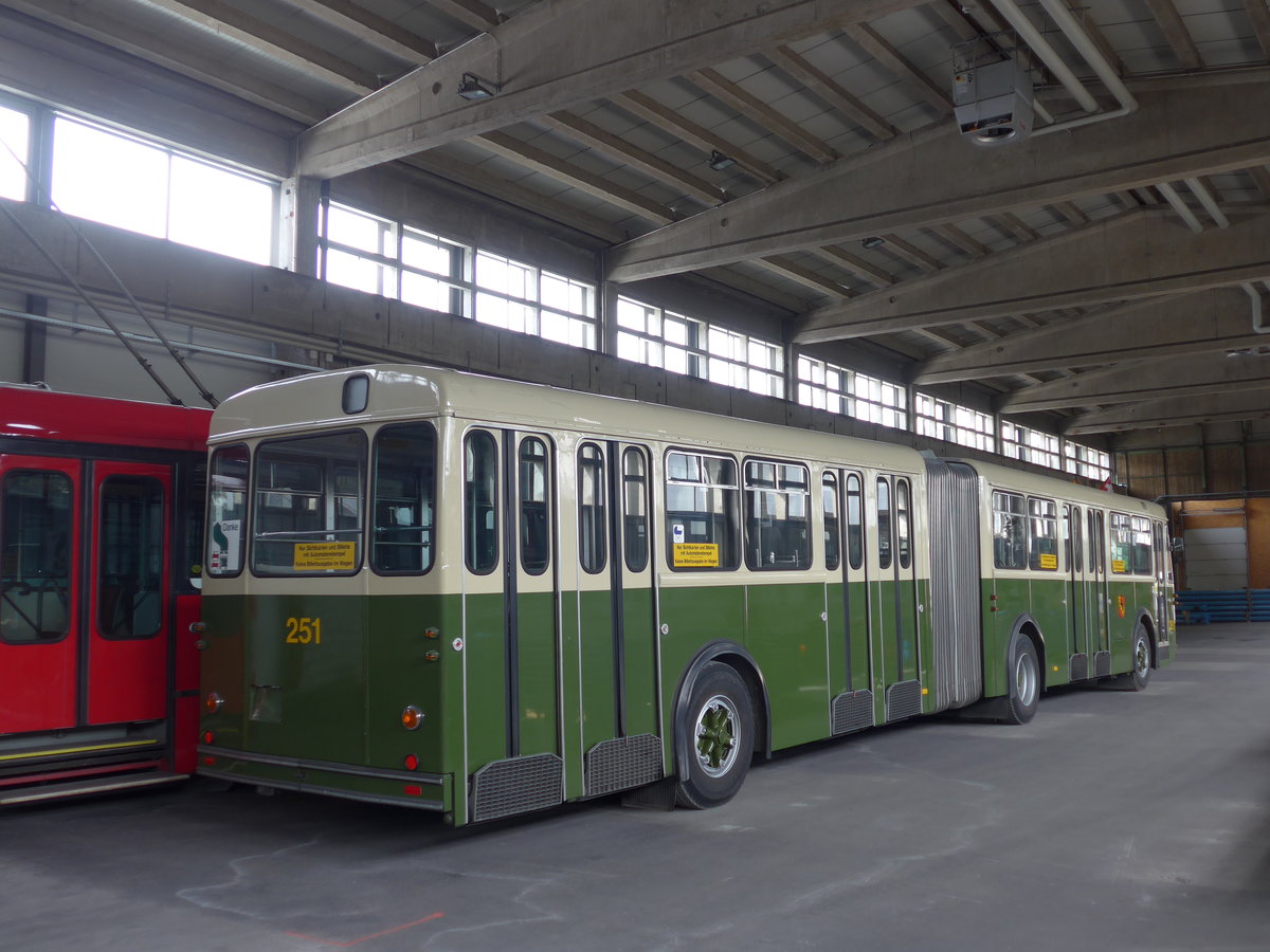 (174'531) - SVB Bern (TVB) - Nr. 251 - FBW/SWS-R&J am 4. September 2016 in Aarberg, Halle TVB