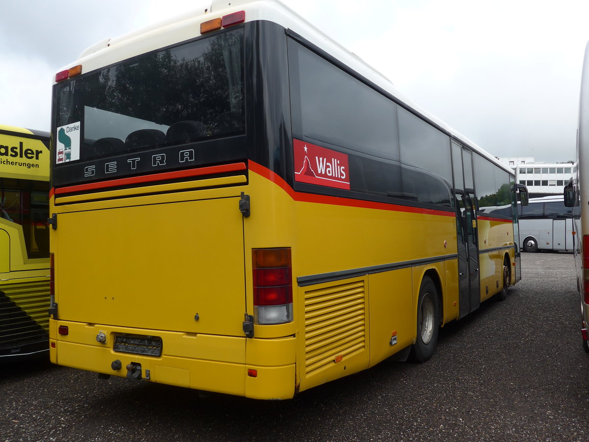 (174'624) - PostAuto Wallis - Setra (ex Anthamatten, Saas-Almagell) am 5. September 2016 in Kloten, EvoBus