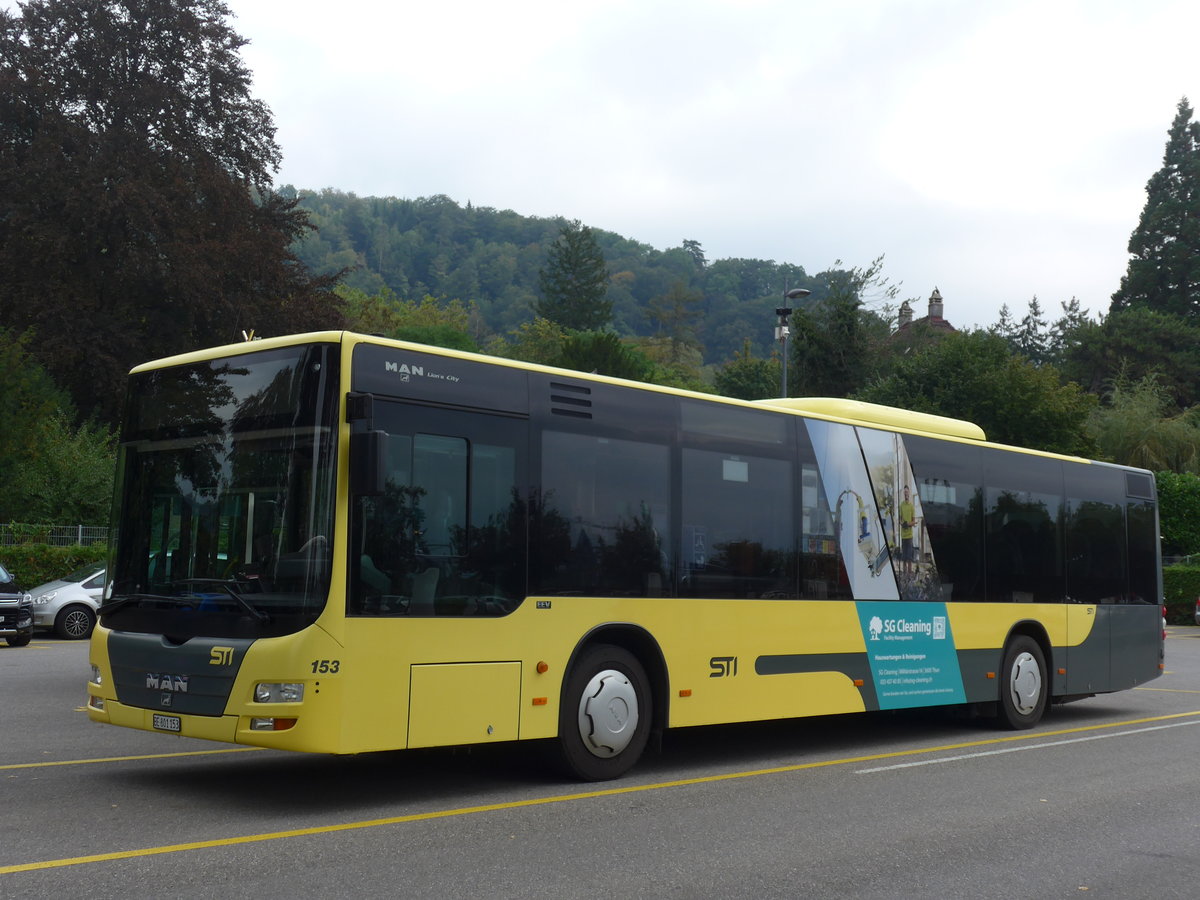 (175'062) - STI Thun - Nr. 153/BE 801'153 - MAN am 21. September 2016 bei der Schifflndte Thun