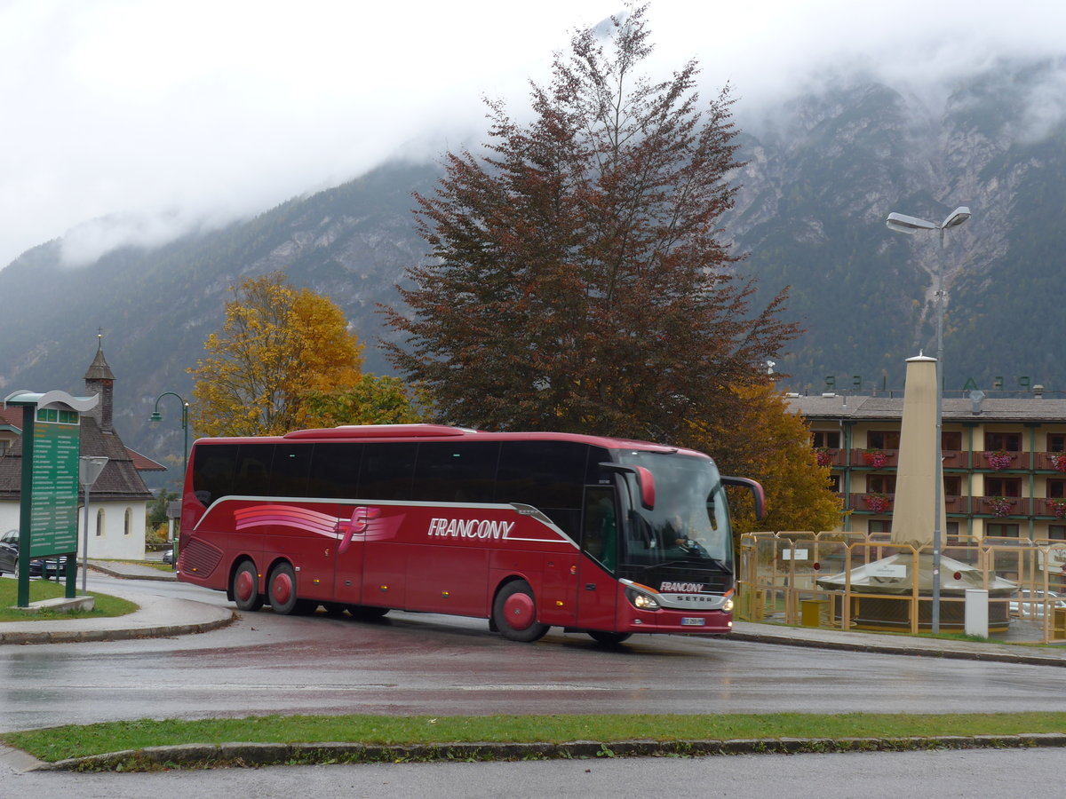 (175'986) - Aus Frankreich: Francony, Annevy - EE 255 PR - Setra am 19. Oktober 2016 in Pertisau, Karwendellift