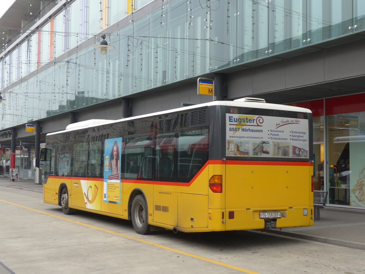 (176'485) - PostAuto Ostschweiz - TG 158'207 - Mercedes (ex Nr. 7) am 4. November 2016 beim Bahnhof Frauenfeld