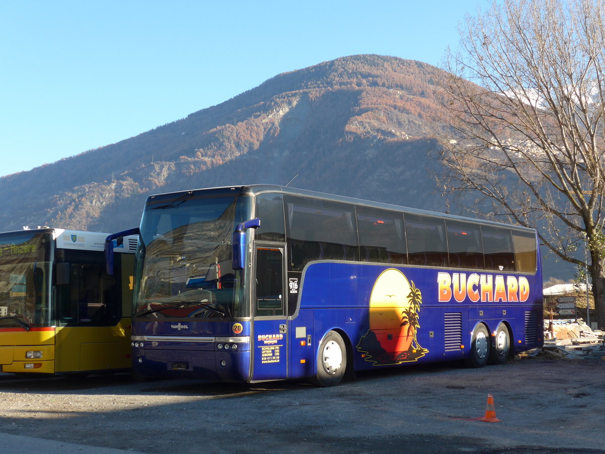 (176'837) - Buchard, Leytron - Nr. 20 - Van Hool am 4. Dezember 2016 in Leytron, Garage