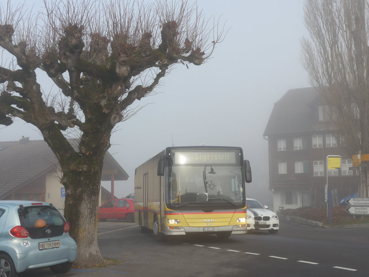 (177'226) - STI Thun - Nr. 133/BE 801'133 - MAN/Gppel am 16. Dezember 2016 in Sigriswil, Port