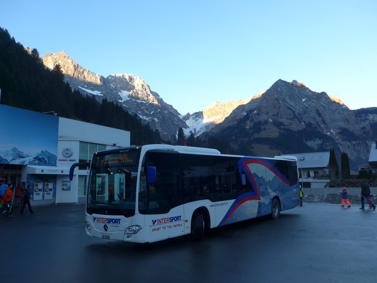 (177'416) - EAB Engelberg - Nr. 5/OW 10'241 - Mercedes (ex VZO Grningen; ex Vorfhrfahrzeug) am 30. Dezember 2016 in Engelberg, Titlisbahnen