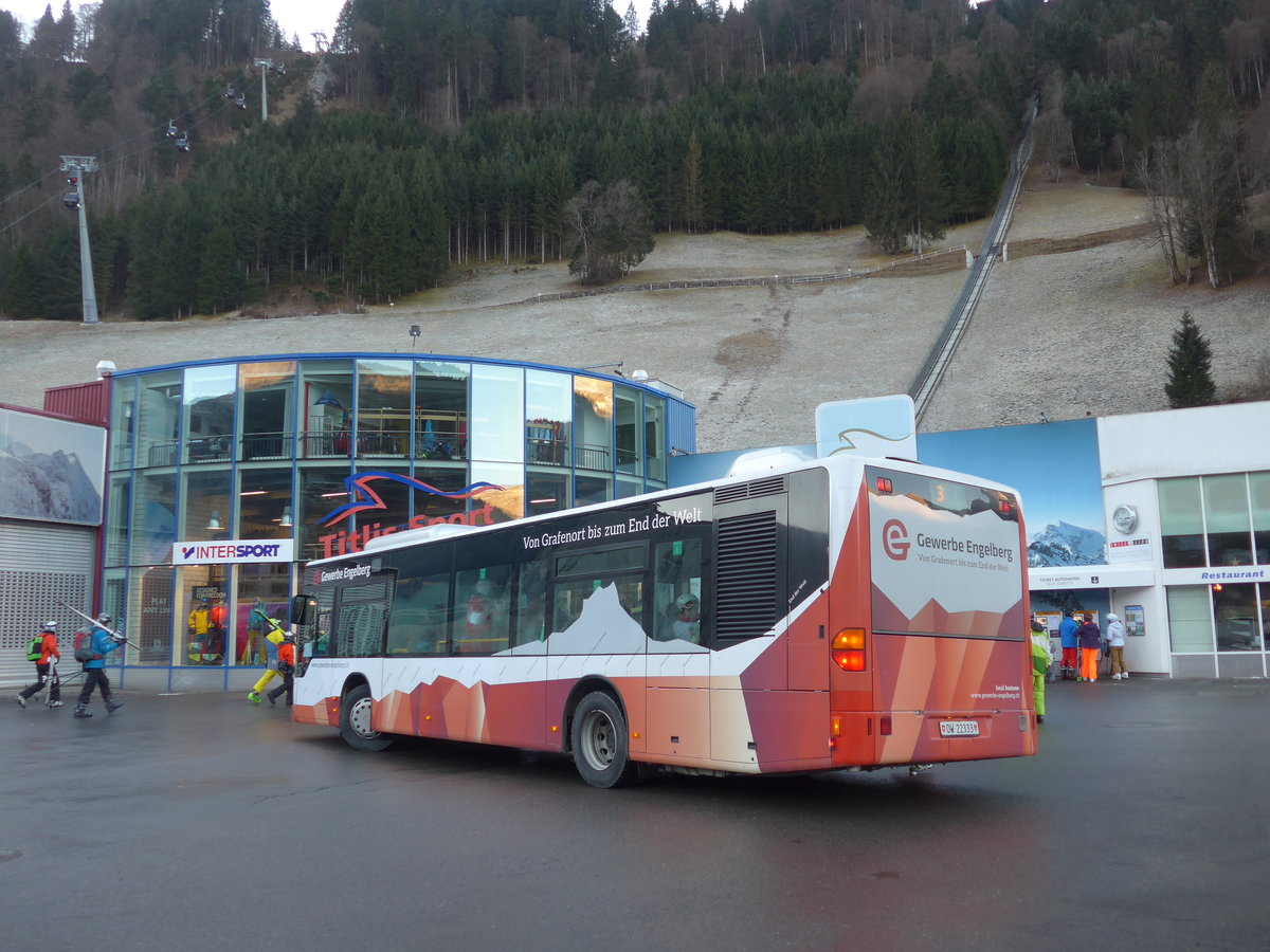 (177'433) - EAB Engelberg - Nr. 8/OW 22'333 - Mercedes (ex Ming, Sils-Maria; ex Vorfhrwagen EvoBus, D-Mannheim) am 30. Dezember 2016 in Engelberg, Titlisbahnen