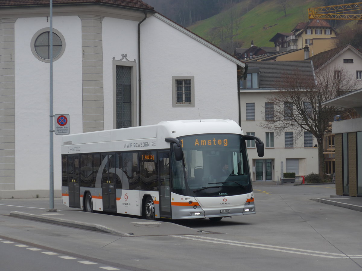 (177'473) - AAGU Altdorf - Nr. 11/UR 9128 - Hess am 30. Dezember 2016 in Flelen, Hauptplatz