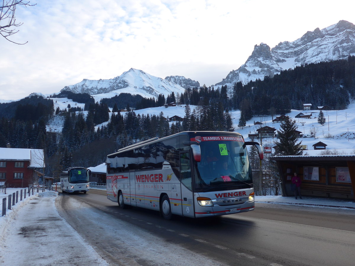 (177'687) - Wenger, Interlaken - Nr. 1/BE 483'461 - Setra am 7. Januar 2017 in Adelboden, Oey