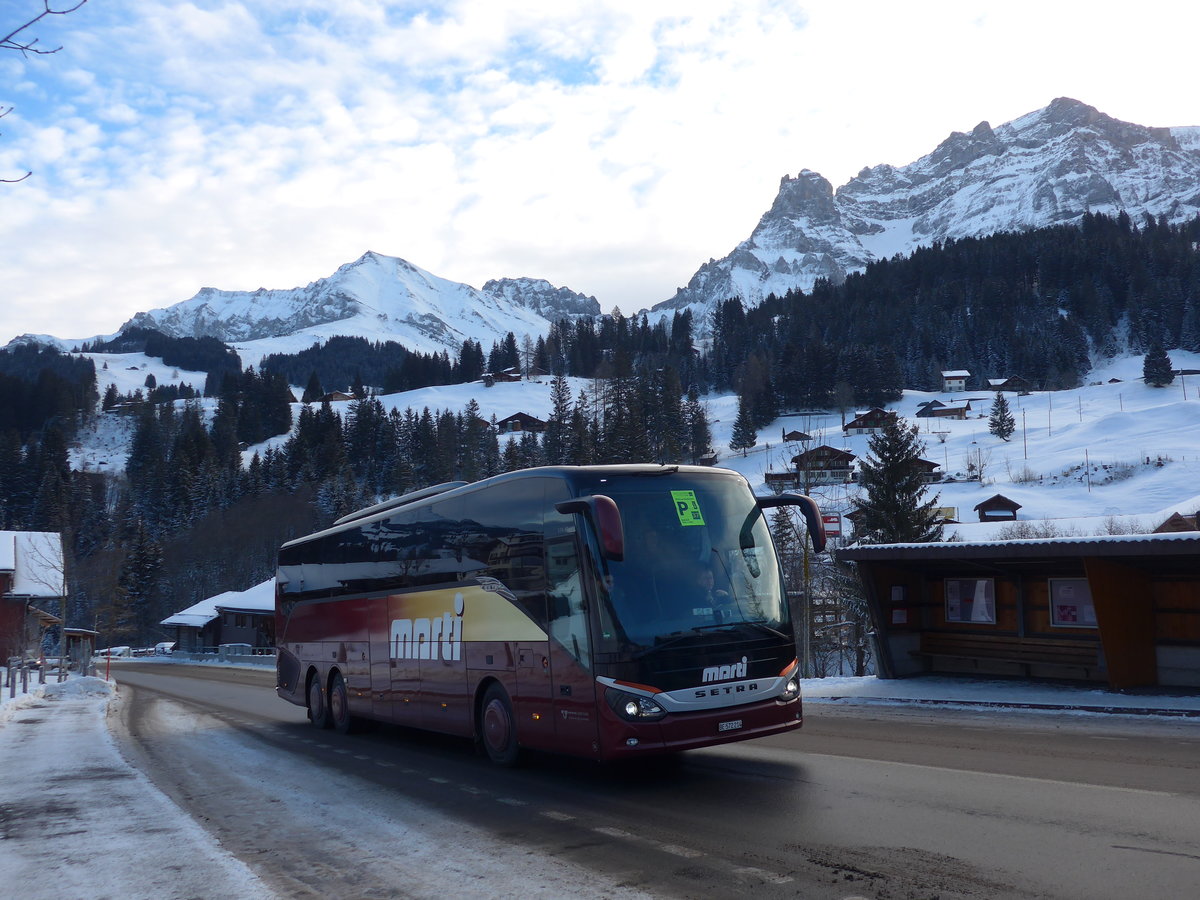 (177'698) - Marti, Kallnach - Nr. 14/BE 572'214 - Setra am 7. Januar 2017 in Adelboden, Oey