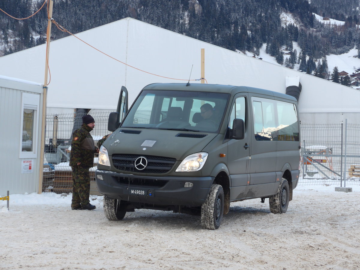 (177'803) - Schweizer Armee - M+49'028 - Mercedes am 7. Januar 2017 in Adelboden, Weltcup