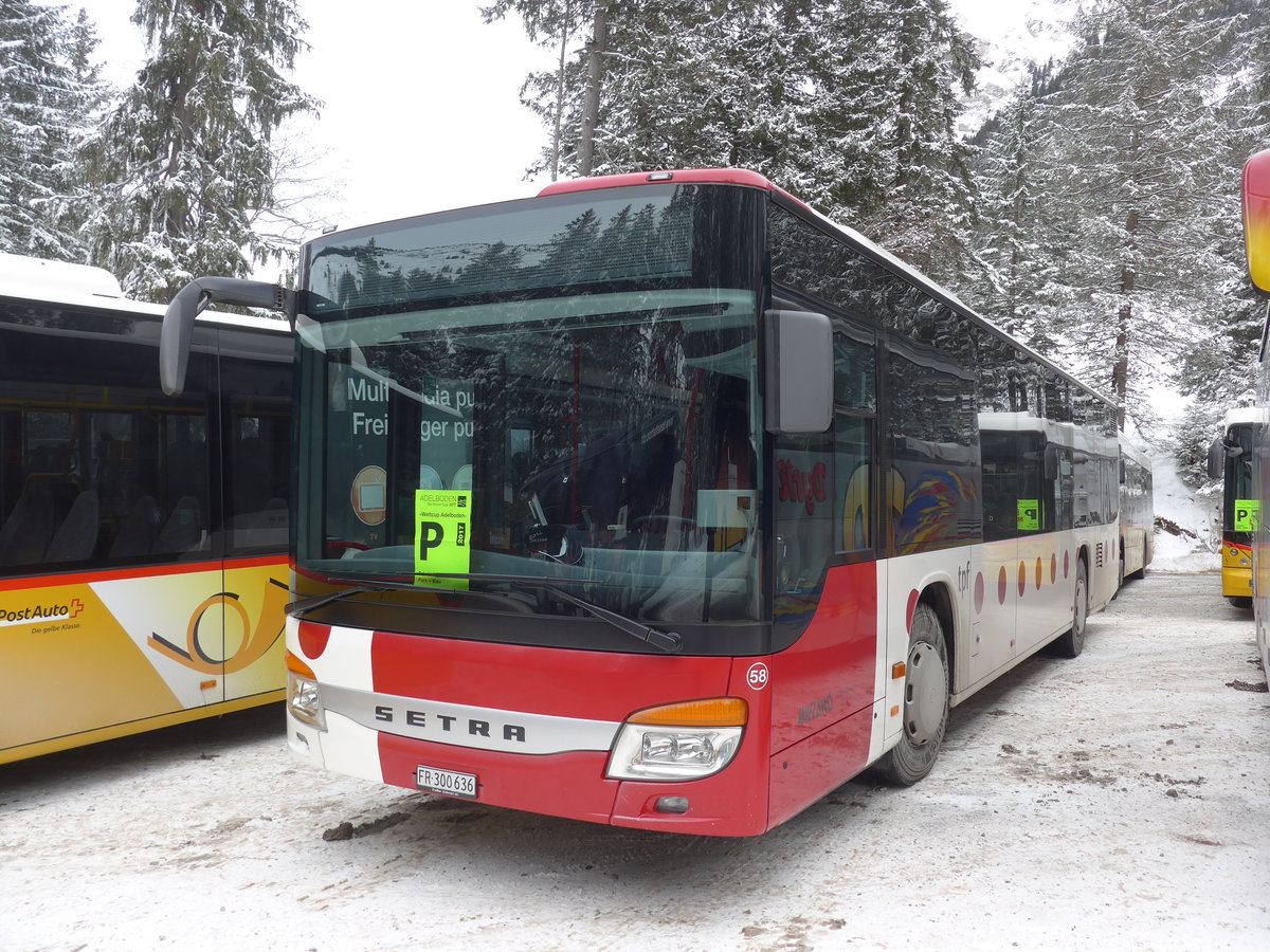 (177'844) - Wieland, Murten - Nr. 58/FR 300'636 - Setra am 7. Januar 2017 in Adelboden, Unter dem Birg