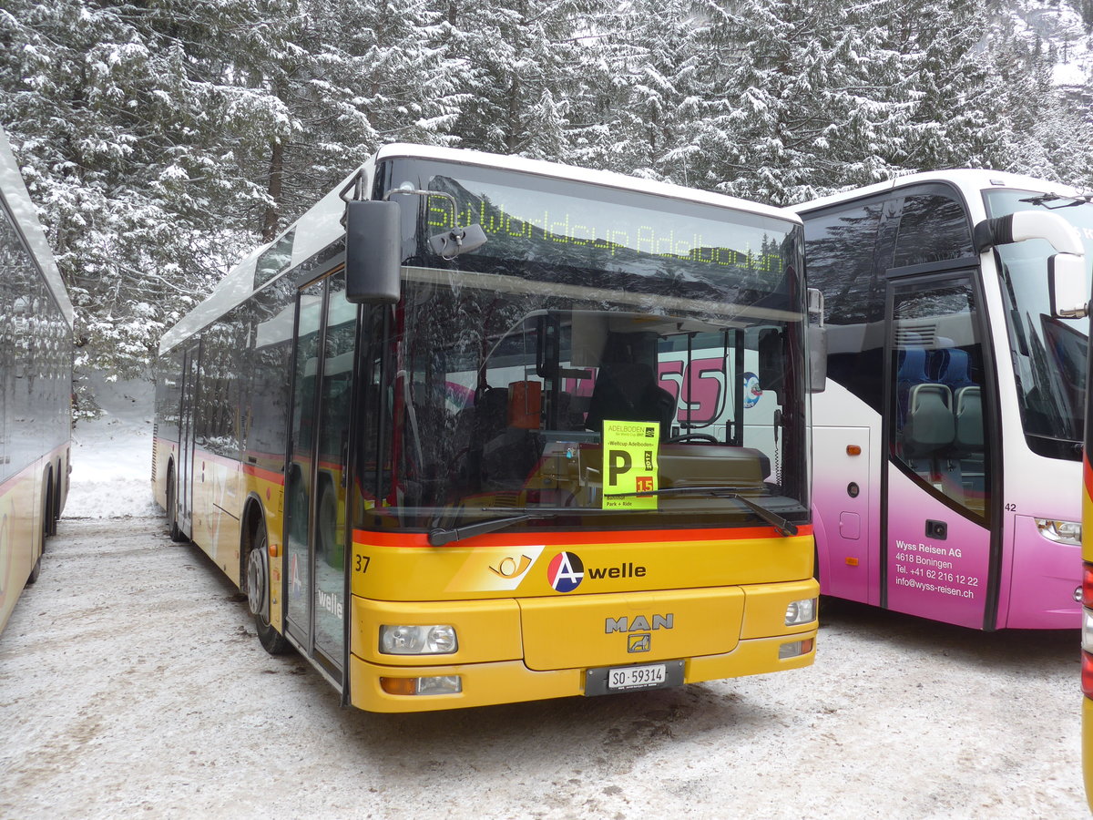 (177'850) - Wyss, Boningen - Nr. 37/SO 59'314 - MAN am 7. Januar 2017 in Adelboden, Unter dem Birg