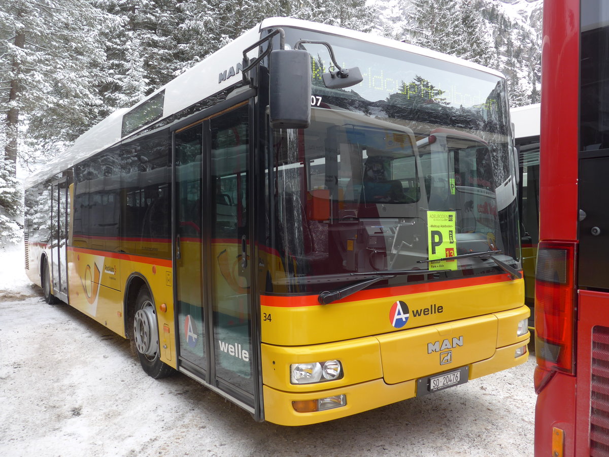 (177'856) - Wyss, Boningen - Nr. 34/SO 20'476 - MAN am 7. Januar 2017 in Adelboden, Unter dem Birg