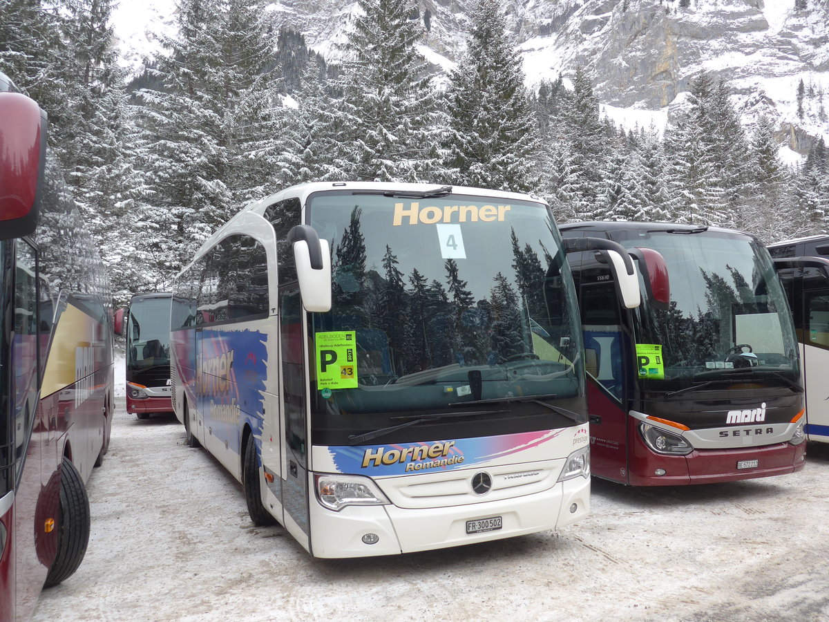 (177'858) - Horner, Tafers - Nr. 2/FR 300'502 - Mercedes am 7. Januar 2017 in Adelboden, Unter dem Birg