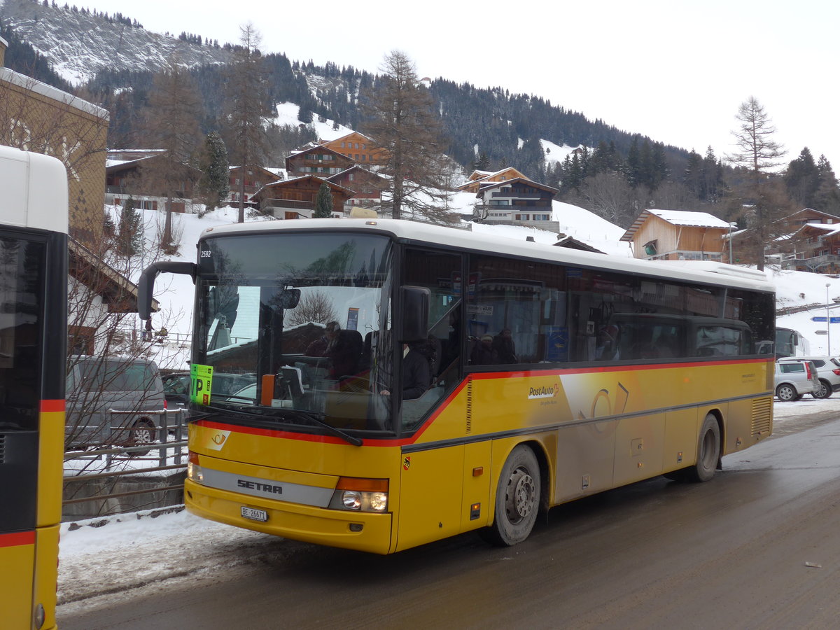 (177'888) - Spring, Schwenden - BE 26'671 - Setra am 7. januar 2017 in Adelboden, Oey