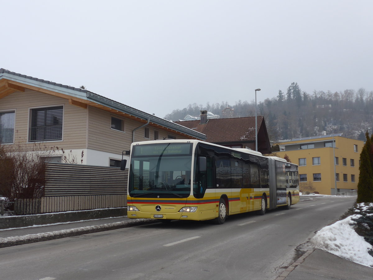 (178'058) - STI Thun - Nr. 134/BE 801'134 - Mercedes am 20. Januar 2017 in Steffisburg, Flhli