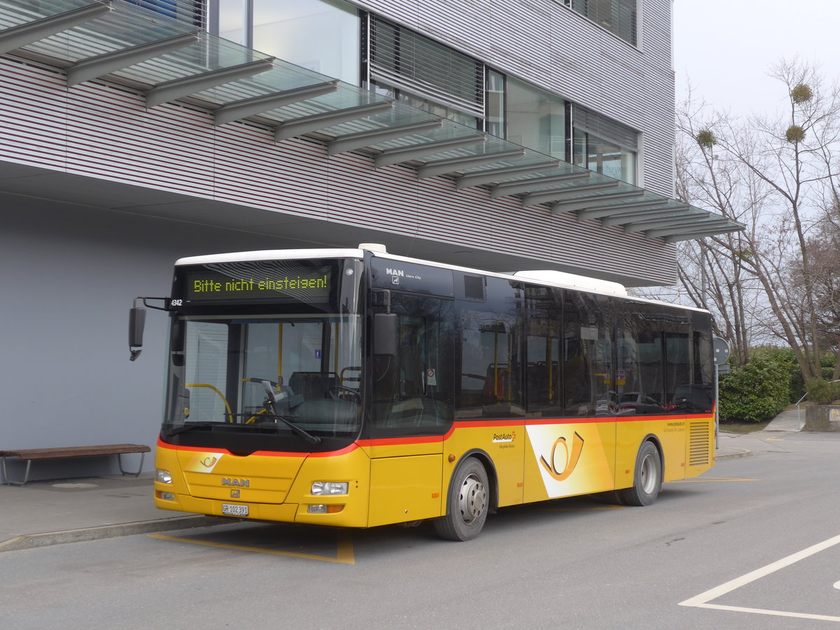 (178'375) - Gessinger, Bad Ragaz - GR 102'391 - MAN/Gppel am 9. Februar 2017 beim Bahnhof Landquart